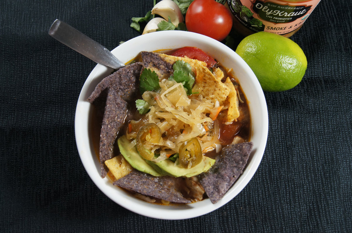 Smoke & Kale Tortilla Soup | OlyKraut