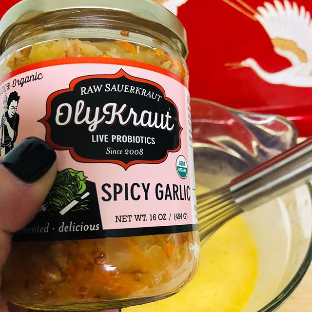 Spicy Garlic Sauerkraut Quiche