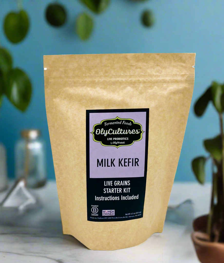 OlyCultures Milk Kefir starter kit. Like a drinkable yogurt, easy to make at home DIY gift 