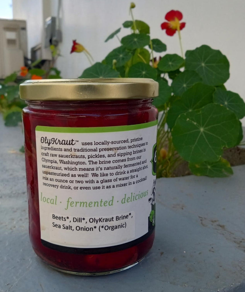 Tasty crunchy fresh pickled beets from OlyKraut